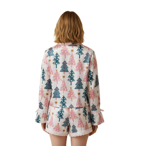 (XL, Pink Christmas Tree) Ensemble pyjama de Vêtement intérieur. 2