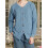 (M, Light Blue) Gilet cardigan décontracté en maille 6