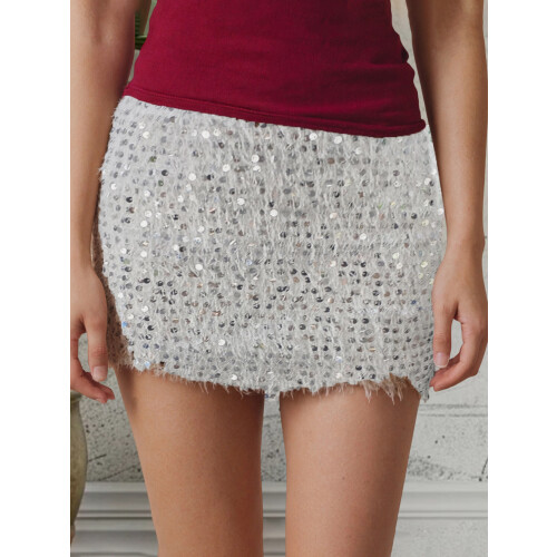 (M, White) Jupe crayon mini les fêtes. 1