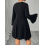 (XL, Black) Robe noire grande soirée décontractée 7