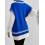 (One Size, Blue) Γυναικείο πλεκτό γιλέκο ριγέ τοπ 8