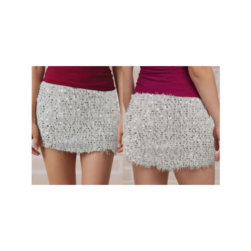 (L, White) Jupe crayon mini les fêtes. 1