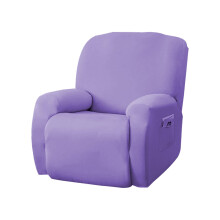 AUQ4 stk. lænestolsbetræk 27 * 22 * 11 cm polyester lænestolsbetræk blødt stof sofabetræk fugtabsorberende lænestolsbetræk lilla