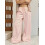 (S, Pink) Γυναικείο παντελόνι πιτζάμας, χαλαρή εφαρμογή 4
