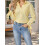 (L, Lemon Yellow) Chemises rayées pour à boutons 4