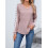 (XL, Pink) Damskie bluzki z codzienne koszule 3