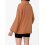 (M, Orange) Womens Knitted Tops Lantern Long Sleeve Half Turtleneck Loose Fitted Solid Color Pullover Sweater 7