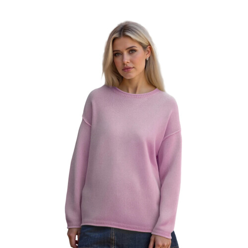 (M, Light Purple) Pull ample et Style streetwear.