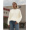 (XL, White) Pull ample et Style streetwear. 3