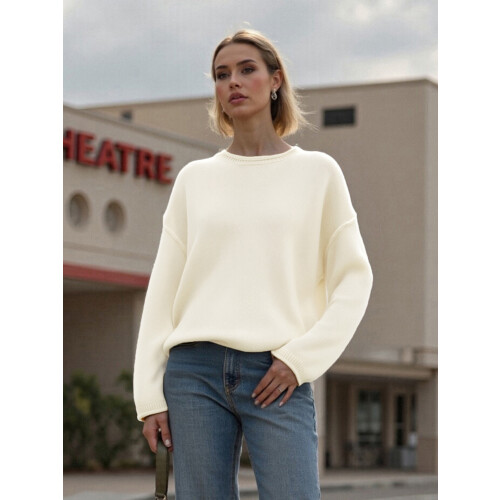 (XL, White) Pull ample et Style streetwear. 2
