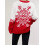 (L, Red) Damen-Herbstpullover, locker geschnitten, Rundhalsausschnitt, Weihnachtsstrickwaren. 7