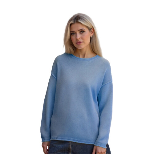 (XL, Blue) Pull ample et Style streetwear.