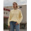 (L, Light Yellow) Pull ample et Style streetwear. 3