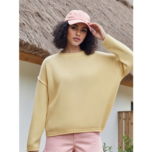 (M, Light Yellow) Pull ample et Style streetwear. 2