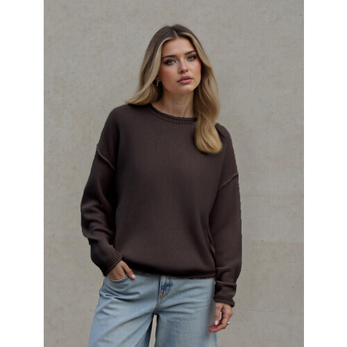 (S, Chocolate) Pull ample et Style streetwear. 2