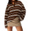 (L, Brown) T-shirt da donna, per l'autunno. 1