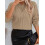 (XL, Khaki) Pull en maille pour l'automne 6