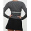 (M, Dark Grey) Női csipkés patchwork pólók, blúzok 7