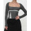 (M, Dark Grey) Női csipkés patchwork pólók, blúzok 3