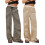(L, Black) Pantaloni da donna e tasche. 5