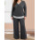 (XXL, Dark Grey) Ensemble 2 pièces pantalon ample. 7