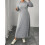 (XXXXL, Gray) Γυναικείο Μονόχρωμο Φόρεμα Μακρύ, Αέρινο 3
