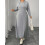 (XXXXL, Gray) Γυναικείο Μονόχρωμο Φόρεμα Μακρύ, Αέρινο 5