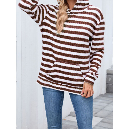 (XL, Maroon) Sweat à capuche avec poche. 2