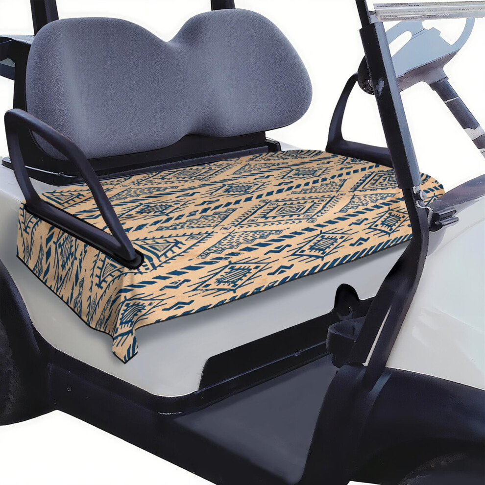 Modern Golf Cart Seat Towel 51" X 31", Contemporary Design Microfiber Cover For Updated Cart Interior 9558633771886