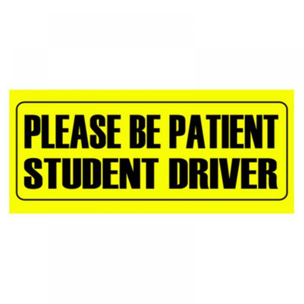 Reflective Student Driver Magnetic Car Signs - Please Be Patient Student Driver,Vehicle Safty Bumper Magnet For New Drivers Or Beginner 9558633771909