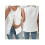 (M, White) Chaleco elegante sin y otoño. 2