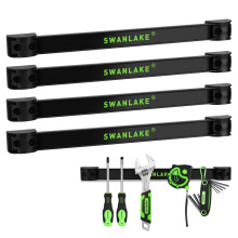 SWANLAKE 4-Piece 12" Magnetic Tool Holder Strip,4-Pack Tool Magnet Bar for Garage Organization, Shop Organization, Mounting Screws Included.