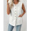 (M, White) Chaleco elegante sin y otoño. 4