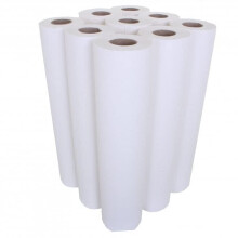9 x Couch Rolls 20 Inch White | NO tear-off perforations | 100% Premium Pure Cellulose | 2 Ply 50cm Hygiene Rolls for Massage, Beauty Bed, Medical |