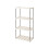 Plastic Ventilated Storage Rack 4-Shelf 16.1x8.5x31.3 in 2