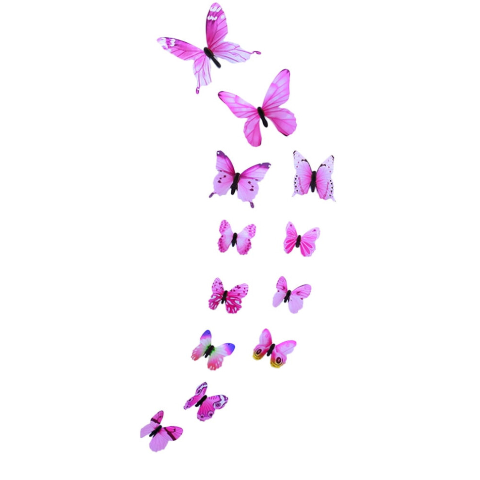Glow-In-The- Butterfly Wall Decals, 58Pcs Luminous Butterfly Stickers Compatible With Kids' Bedrooms & Bathrooms Dark