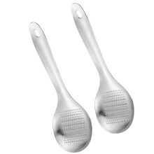 Broyeur à ail en acier inoxydable, outil multifonction pour la cuisine, argent, lot de 2