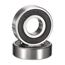 HiPicco 6001-2RS Deep Groove Ball Bearings, ID 12mm x OD 28mm x Width 8mm Double Rubber Sealed Ball Bearing Pre-Lubricated Chrome Steel Z2 Lever 2pcs