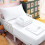 Toddler Bedding Set Soft Breathable White 4-Pc 1