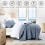 Lightweight Polyester Quilt Set with Cloud Pattern, King 5