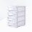 Caixa organizadora de mesa estilo gaveta, 43 x 61 x 100 cm (17 x 24 x 39,5 polegadas), em PP com 4 camadas e à prova de poeira. 1
