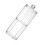 Boîte de rangement ovale bleue pour 3 cotons-tiges, compartiments empilables. 8