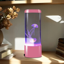 Lampe d'ambiance LED méduse à 7 couleurs, idéale pour la décoration de la maison, de la chambre ou du bureau, cadeau parfait pour les amoureux de