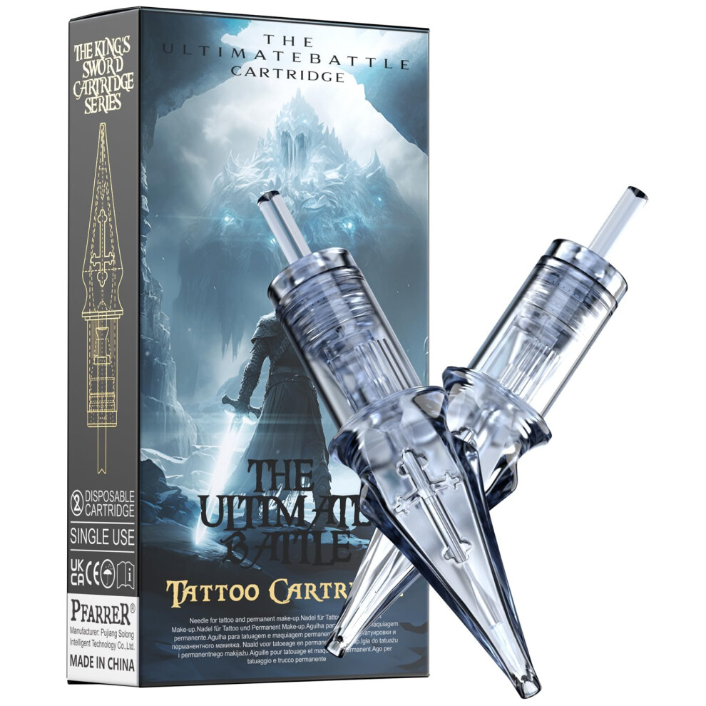 Pfarrer Tattoo Needles Cartridge #12 Standard 14 Round Liner X-Taper 20Pcs With Membrane Professional Disposable En01p-20-1214Rl