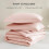 King Comforter Set Blush Pink 3-Piece Box-Stitched 5