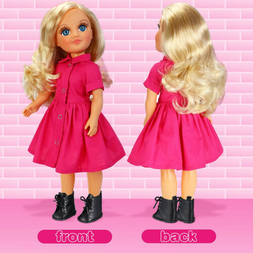 1 par de mini botas de inverno para bonecas de 45 cm (18 polegadas). 1