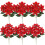 13 tommer kunstige julestjerneblomster udendørs UV-resistente 3