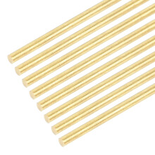 DMiotech 8 Pack 3mm x 350mm Solid Round Brass Rods for DIY Craft, Welding, Lathe, Model Plane, Ship, Car