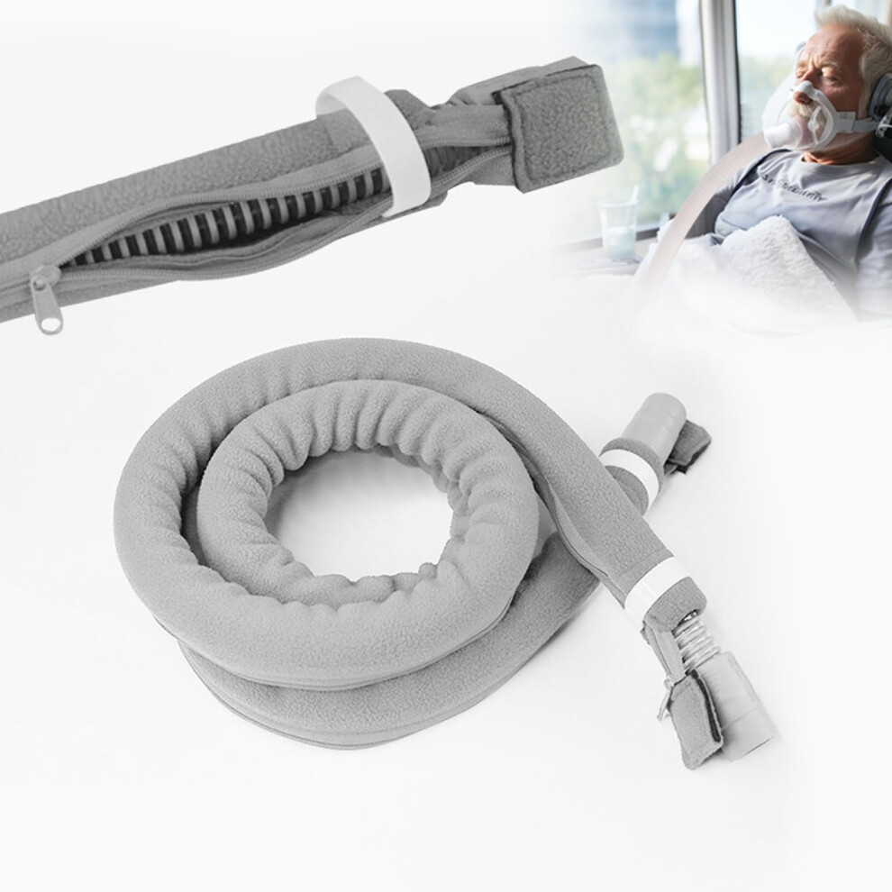 Xizao Cpap Hose Cover Full Zippered Insulator Wrap Mask Hose Protector 6Ft Cpap Tube Cover Soft Fleece Tubing Wrap Compatible With All Cpap Tubing