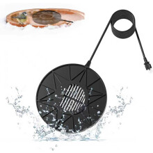 Runbvane 70W Bird Bath Heater for Outdoor in Winter, Heater Pond De-Icer with Thermostat,Chicken Water Heater Black